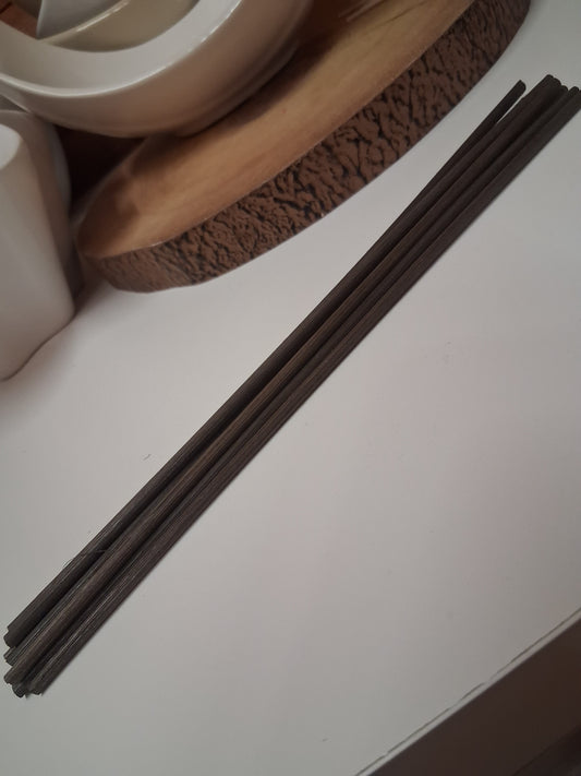 Brown rattan reeds
