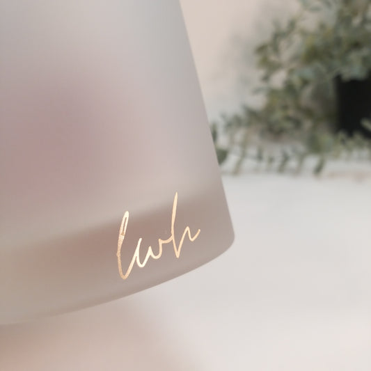 Classic candle jar in frosted