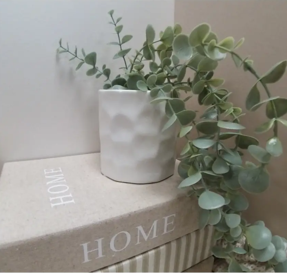 Hammered Ceramic Plant Pot
