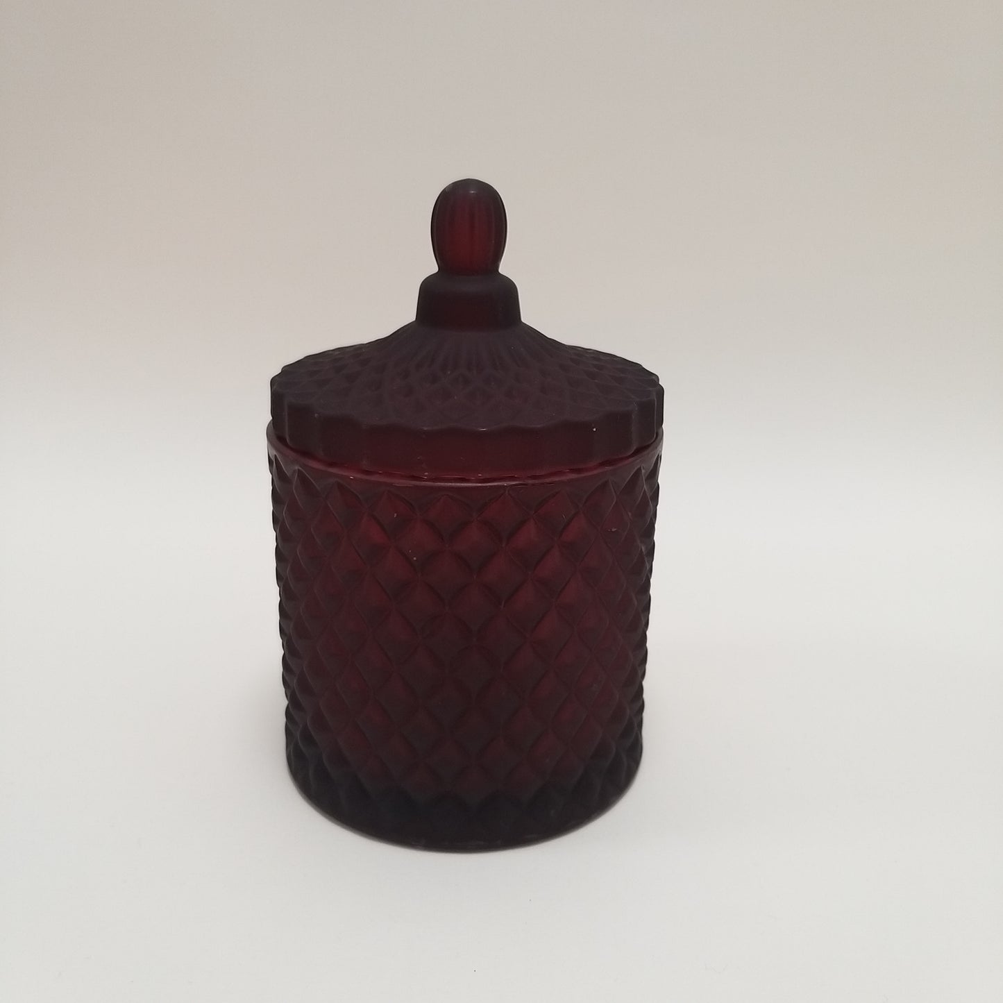 burgundy geo jar