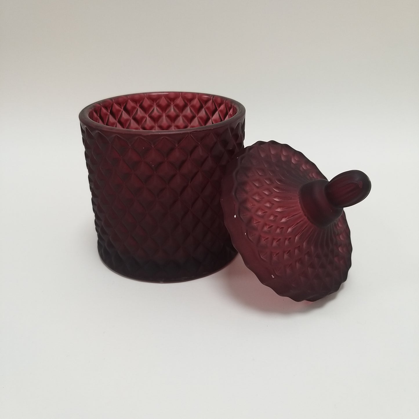 burgundy geo jar 2