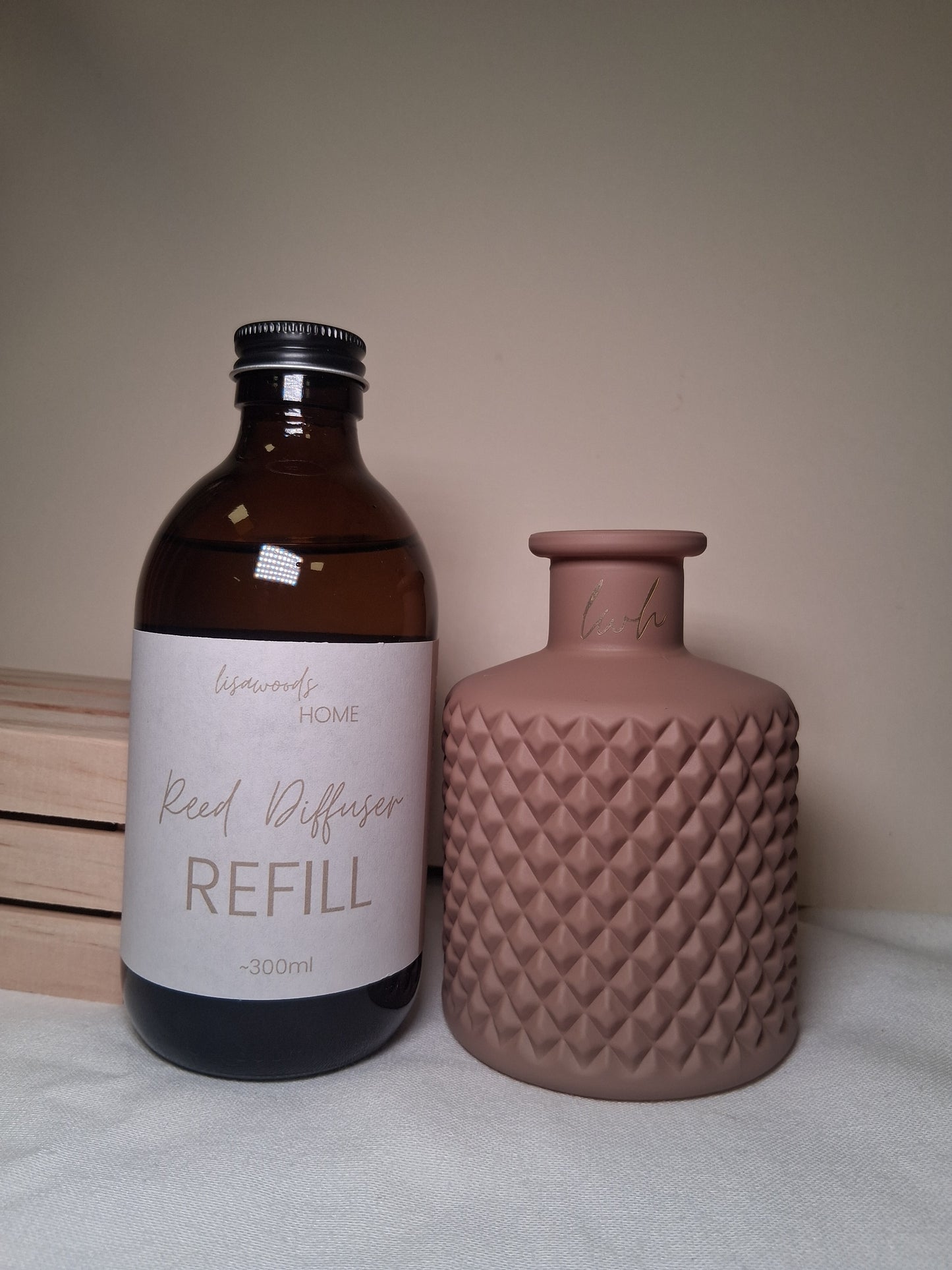 Beige Geo Reed Diffuser Bottle